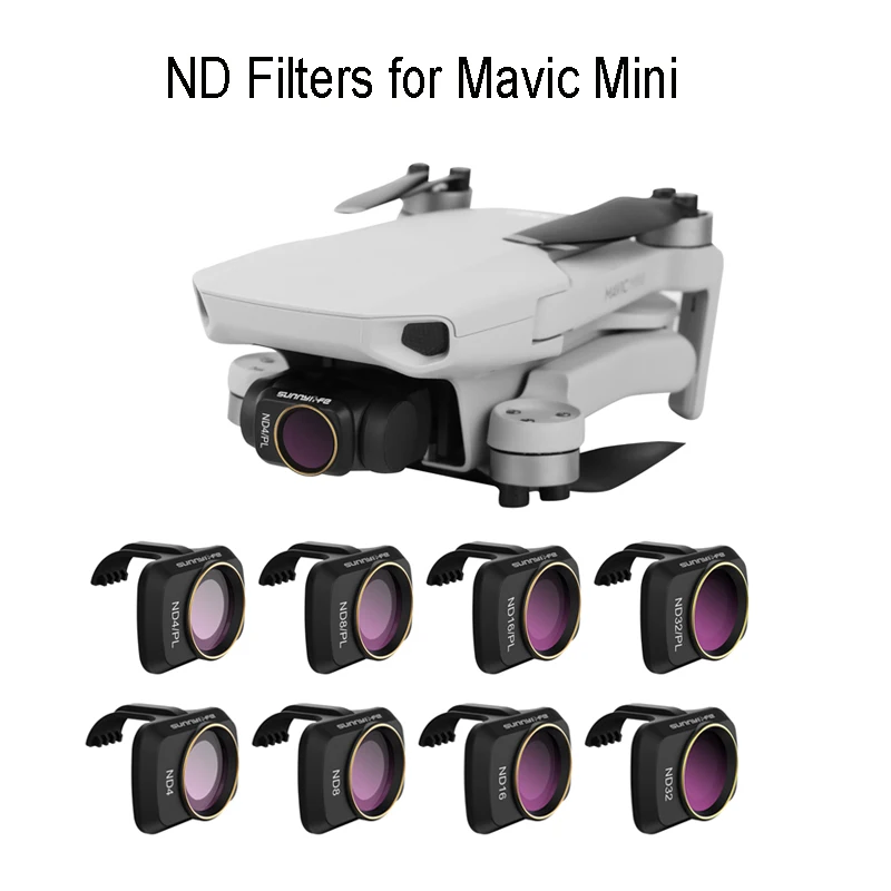 Best PVS 4pcs ND Lens Filters for DJI Mavic Mini ND 4 8 16 32 PL Set Filter Polarizer Drone Camera Filters for DJI Mavic Mini Accessories 