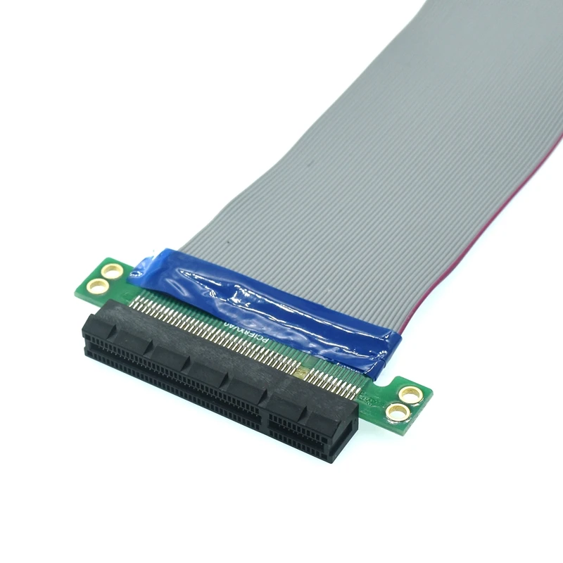Cabo de Extensão Pcie Pci e 8x Express x8 Riser Cabos Adaptador Conector Conversor Cabo Flat - Imagem 3