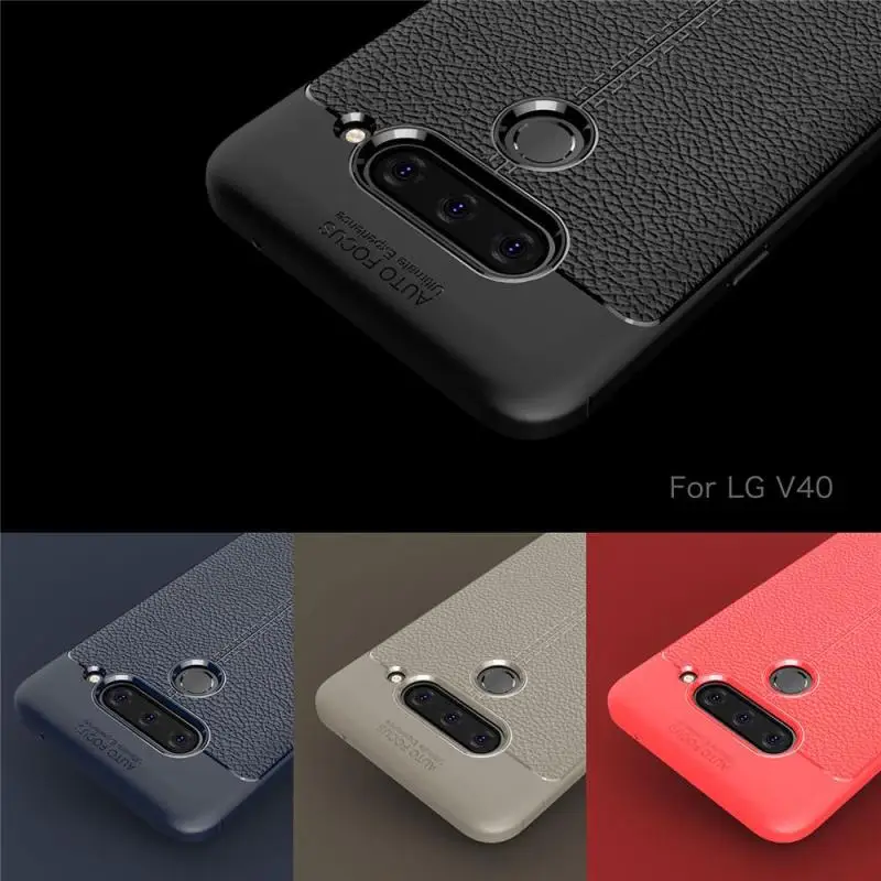 Luxury TPU Case for LG G7 G6 Plus V50 V40 ThinQ V30 V30S Leather Silicone Shockproof Cover LGV50 |