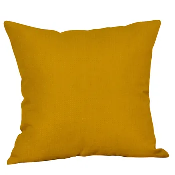 

Square Mustard Pillow Case Yellow Solid Color Geometric Creation Fall Autumn Cushion Cover Household Decorative Cozy Pilloacases
