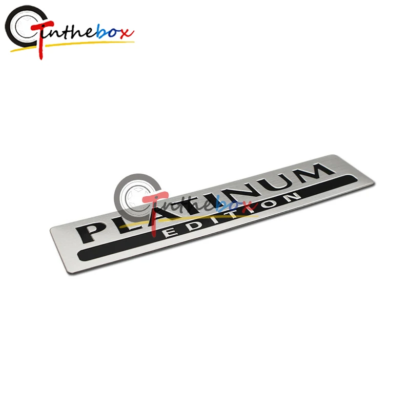 

GTinthebox 1X Aluminum PLATINUM EDITION for Special Limited Pathfinder Emblem Badge Sticker