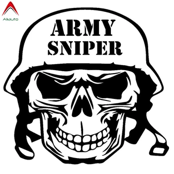 

Aliauto Creative Car Sticker Army Skull Sniper Automobiles & Motorcycles Styling Funny Vinyl Decal Cover Scratches,21cm*20cm