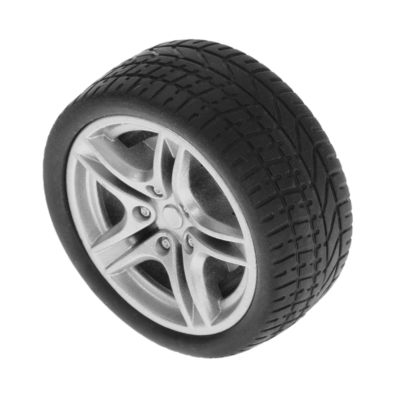 4pcs 48mm Simulation Rubber Wheel Tire Wheel Toy Model DIY RC Spare Parts AXYA