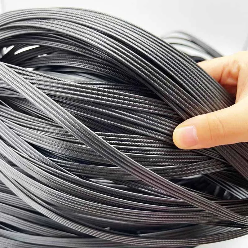 

500G 70M Black four-wire flat synthetic rattan woven material, used to weave and repair plastic rattan for chairs, tables, PE