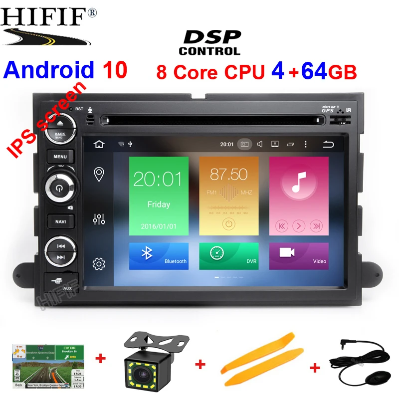 Android 10 автомобильный dvd-плеер для Ford F150 F350 F450 F550 F250 Fusion Expedition Mustang Explorer Edge2GB ram BT Wifi Canbus радио