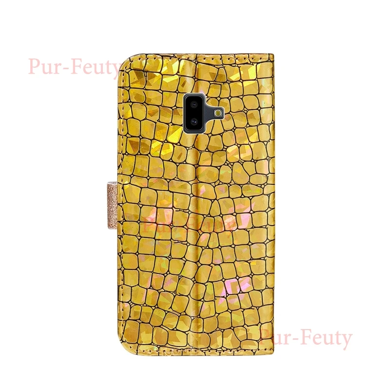 Кожаный чехол с откидной крышкой для samsung Galaxy J6 Plus SM-J610FN/DS Модный чехол-кошелек с магнитной подставкой для телефона Etui samsung J6 Plus