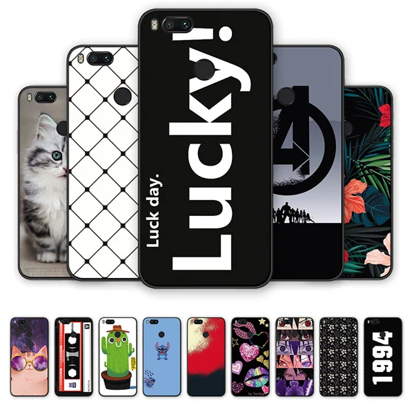 Lovely Silicone TPU Phone Case For Xiaomi 5X Redmi Note5 Note5A Note8 Luxury Soft Cover | Мобильные телефоны и аксессуары