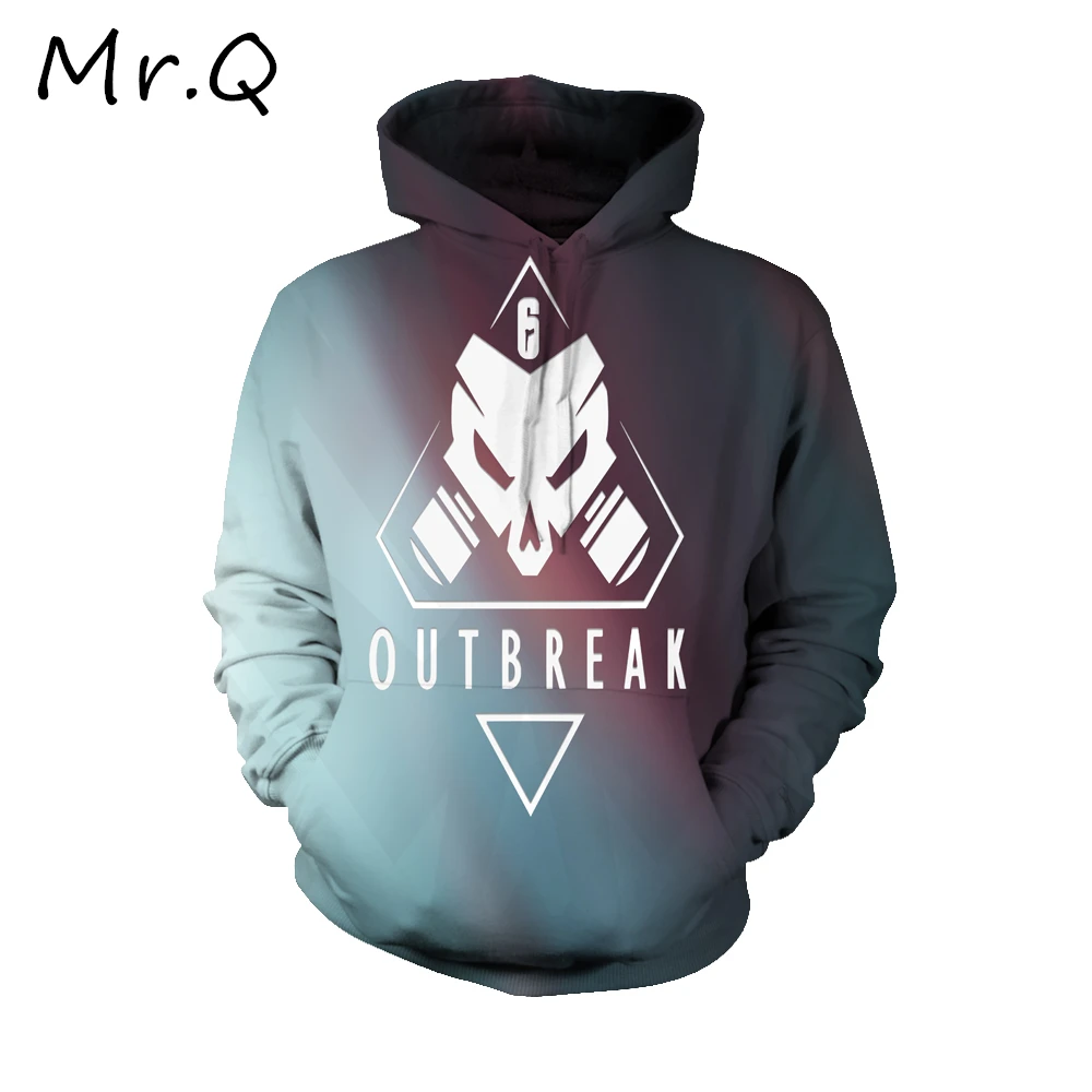 Mr.Q 2109 модная брендовая мужская игровая Толстовка для косплея Rainbow Six Siege толстовка