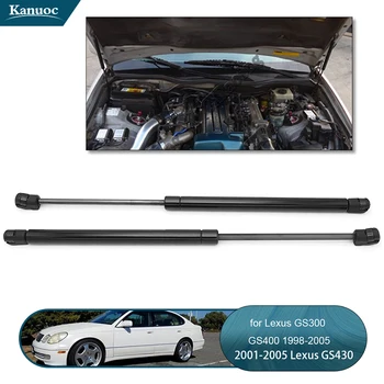 

2pcs Car Front Engine Hood Lift Supports Props Rod Arm Gas Springs Shocks Strut Bars For Lexus GS300 GS400 GS430 1998-2005