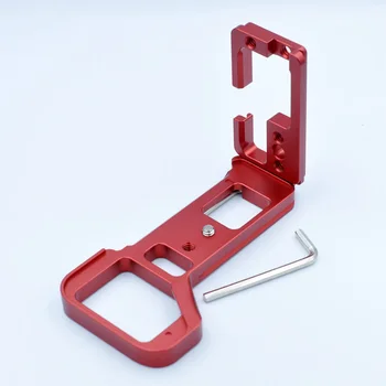

Red Aluminum Camera L Bracket Hand Grip Holder Plate for Sony a7R IV/A7R4