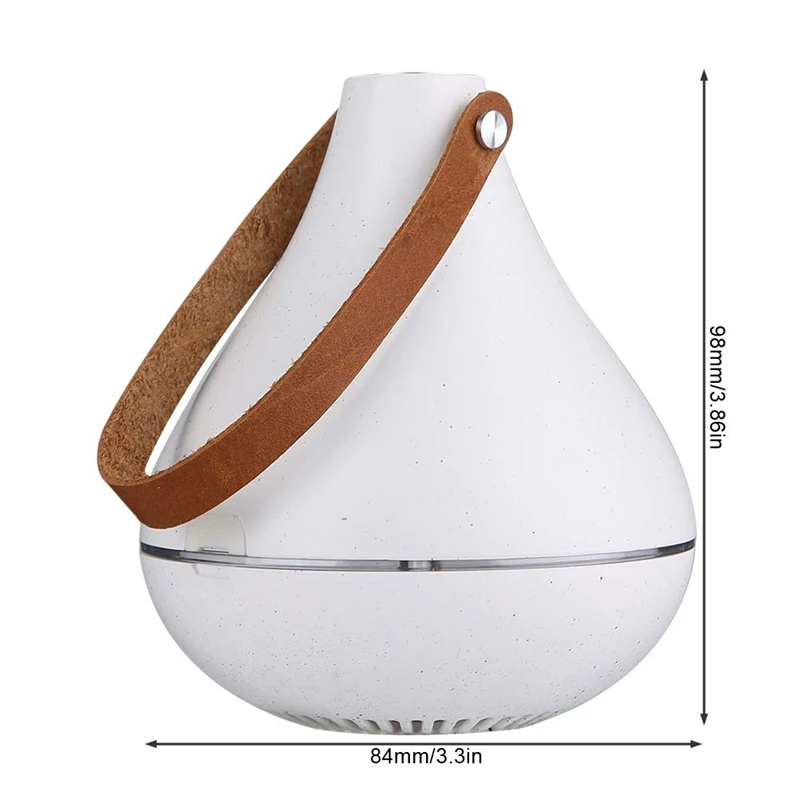 

ABS Mini Portable USB Charging Aromatherapy Essential Oil Diffuser,Air Purification Instrument Air Humidifier White