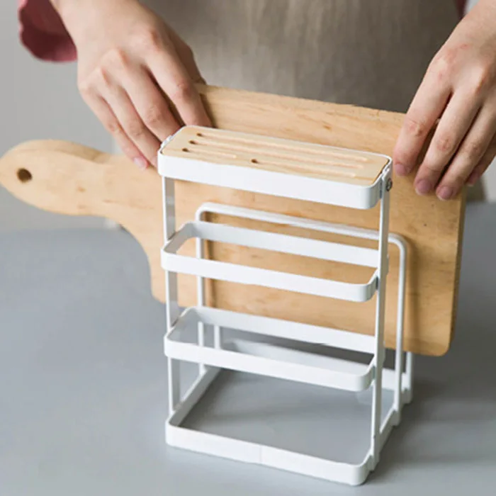 Europe Style Metal Storage Racks Cutting Boards/Holders Creative Draining Rack Multi-Use Storage Holder