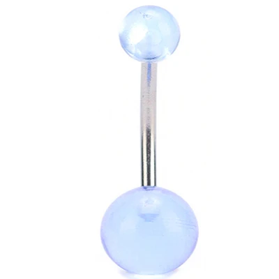 Clear Light Blue Lot11PCS торговля 316L стальное кольцо пупка пирсинг пупка уха Трага пирсинг Ombligo тела ювелирные изделия цвет случайный танец - Окраска металла: Clear Light Blue