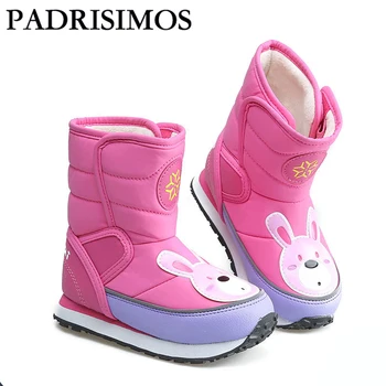 

2109 New Kids Snow Boots Stark Authentic Blue Cat Thickened Waterproof,Anti-skid Baby Shoes Winter Children's Snow Boots Batch