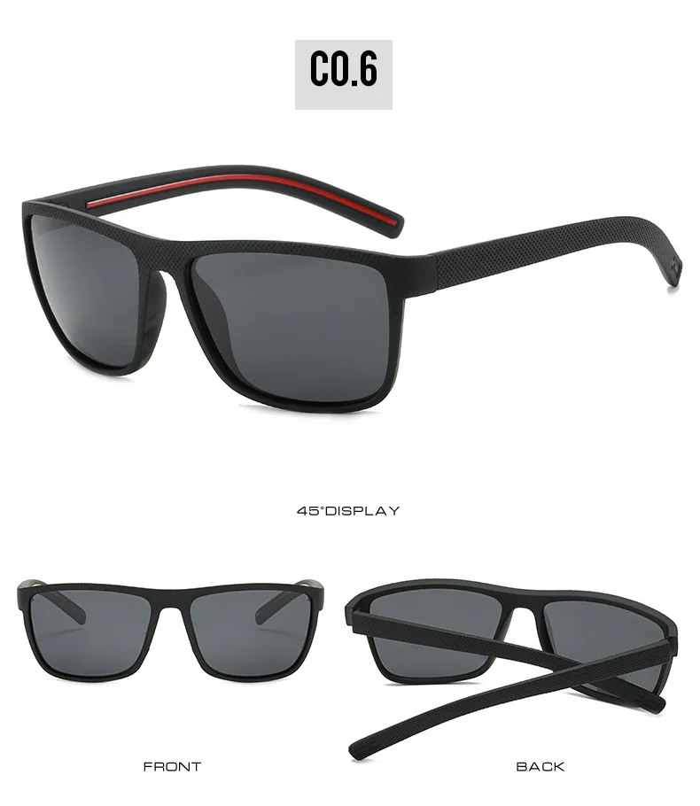 Дизайнерские мужские солнцезащитные очки, брендовые поляризованные солнцезащитные очки Oculos de sol, мужские модные квадратные очки для вождения, дорожные солнцезащитные очки