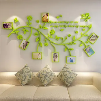 

Large 200*250Cm/79*99in Black 3D DIY Photo Tree PVC Wall Decals/Adhesive Family Wall Stickers Mural Art Home Decor