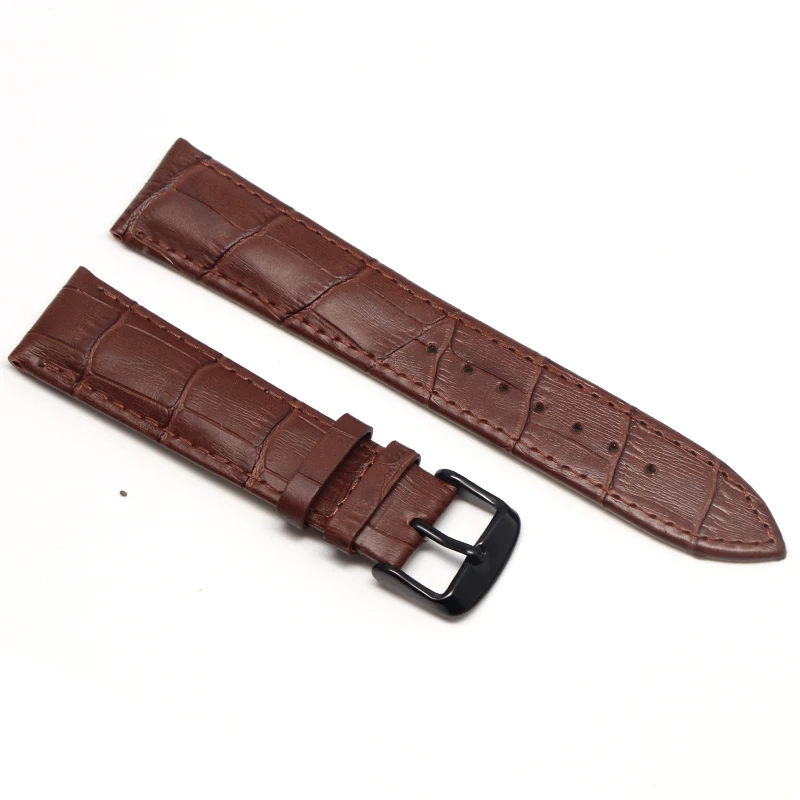 GenuineLeatherWatchbands20mmwatchstraputterfly ремешок с пряжкой стальной ремешок с пряжкой подходит для samsung Galaxy Watch gear s3 frontier - Цвет ремешка: Brown black