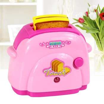 

1PC Mini Simulation Bread Maker Small Appliances Kitchen Baker Machine Toy Without Battery For Children Kids (Random Color)