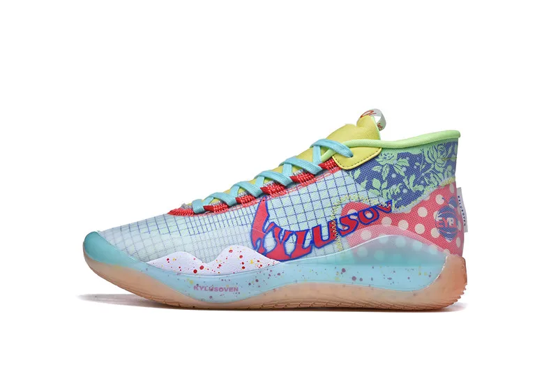 Мужские баскетбольные кроссовки Бруклин-Нетс Zoom KD12 XII Peach jam по низкой цене Кевин Дюрант 12s USA KD 12 EYBL Хамелеон класса люкс Snea
