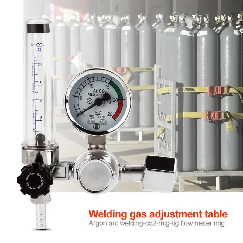 Readable Pressure Gauge Durable Zinc Alloy Argon Oxygen Meter Inhaler Pressure Reducing Gas Valve Regulators for Welding