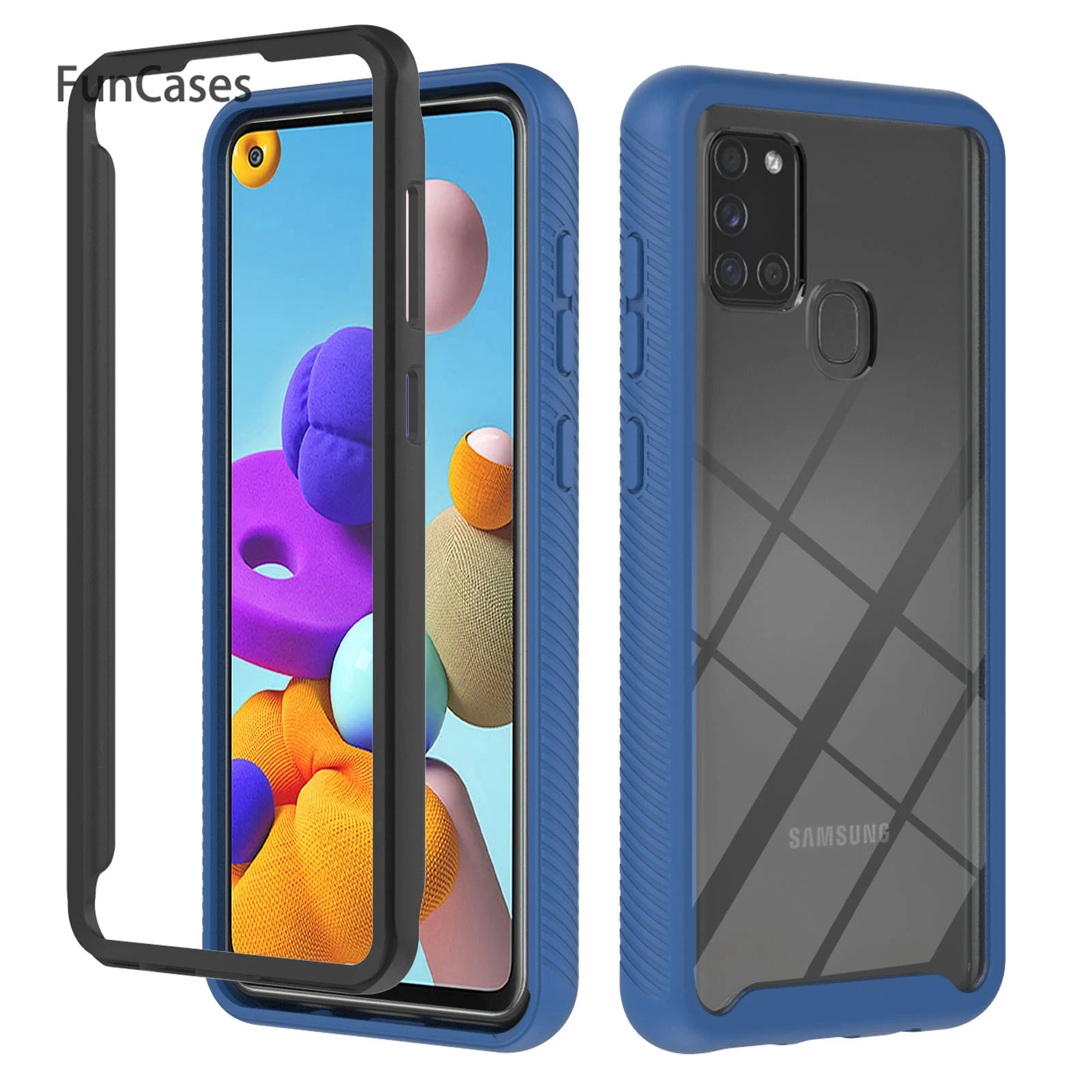 

Чехол для телефона telefoon Samsung A21S, черная рамка для Samsung Galaxy telefon A217F, чехол и задняя крышка, чехлы samusng