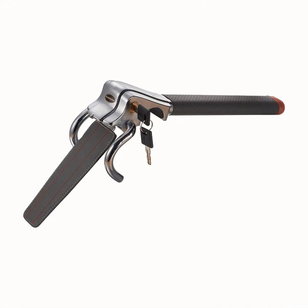 Серый из искусственной кожи замок рулевого колеса автомобиля Heavy Duty Блокировка