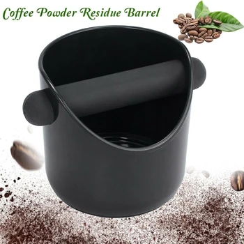 

Hot BS Coffee Powder Residue Box Coffee Grind Knock Box And Espresso Dump Bin Coffee Grounds Bucket For Barista Dropshipping