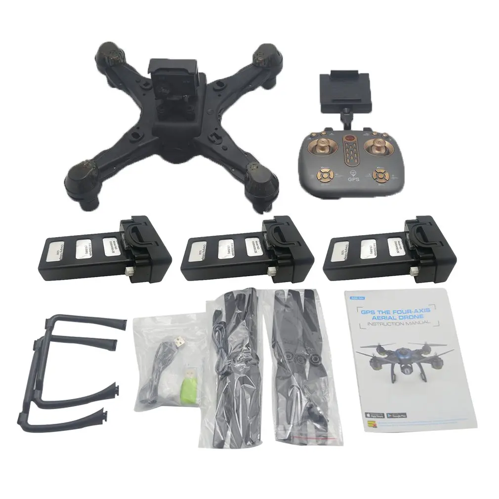 LH-X38G Дрон с двойным gps wifi FPV Дрон с 1080P HD камерой Дистанционное управление вертолет RC Квадрокоптер+ рюкзак профессиональный Дрон - Цвет: 4K blue 3battery