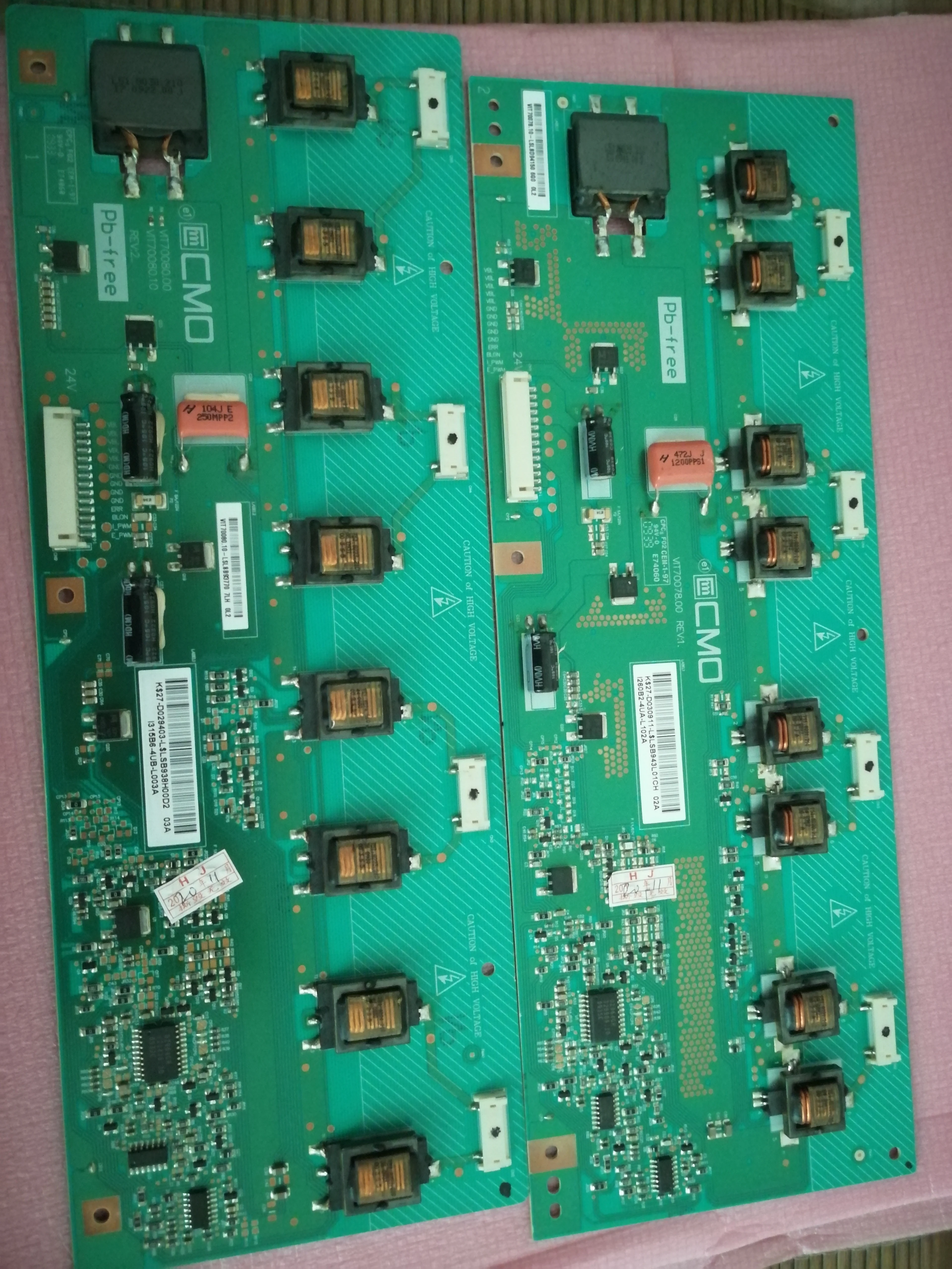 TV3203-ZC02-02(A) 고전압 t-con 보드 L32E10 LCD32R26 L32M02(05) T-CON 연결 보드와 연결