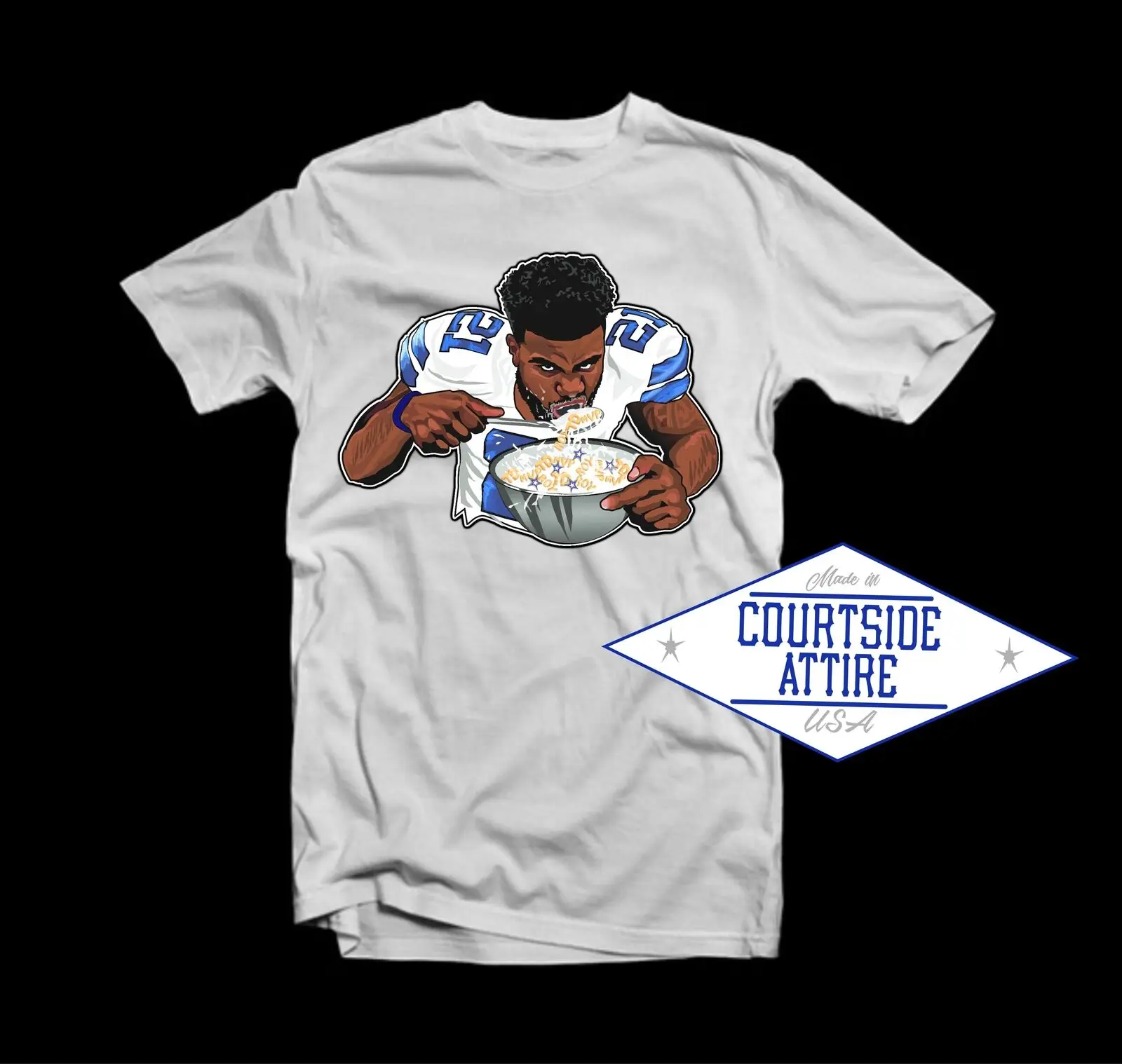 Мужская рубашка Zeke с изображением эзекиеля Эллиота Let's Eat | одежда