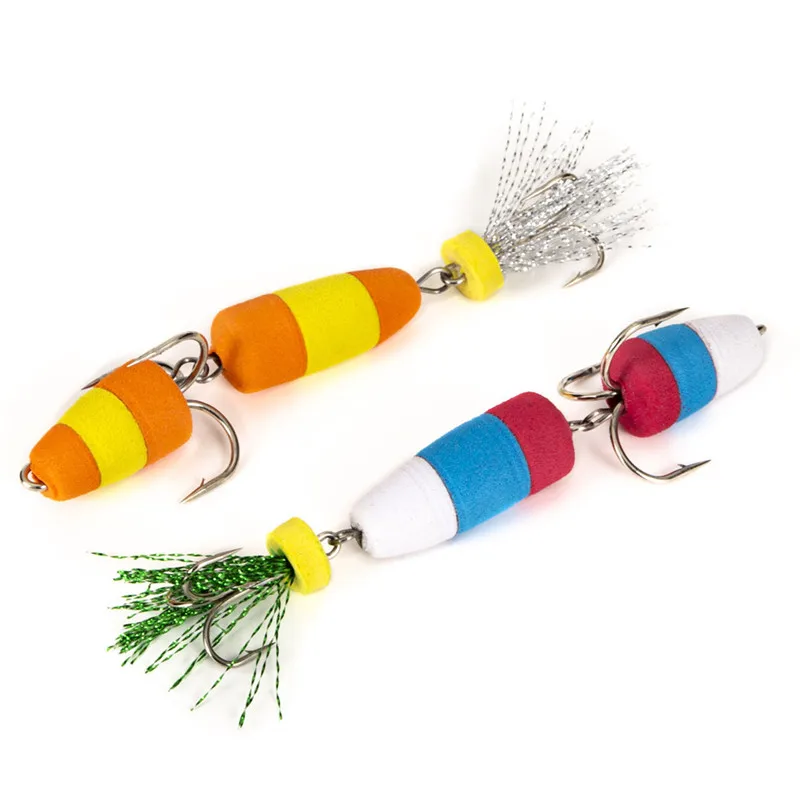  2pcs Fishing Lure Swim Bait Multicolor Bass Lure Insect bait Soft Fishing Lure Pesca Fishing Wobble