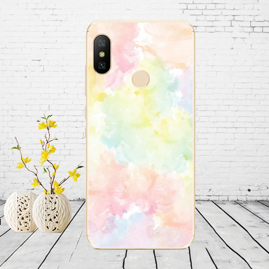 Силиконовый чехол для Xiaomi mi A2 LITE, чехол с полной защитой, мягкая задняя крышка из ТПУ, чехол для телефона s для Xio mi A2 LITE, бампер - Цвет: K39