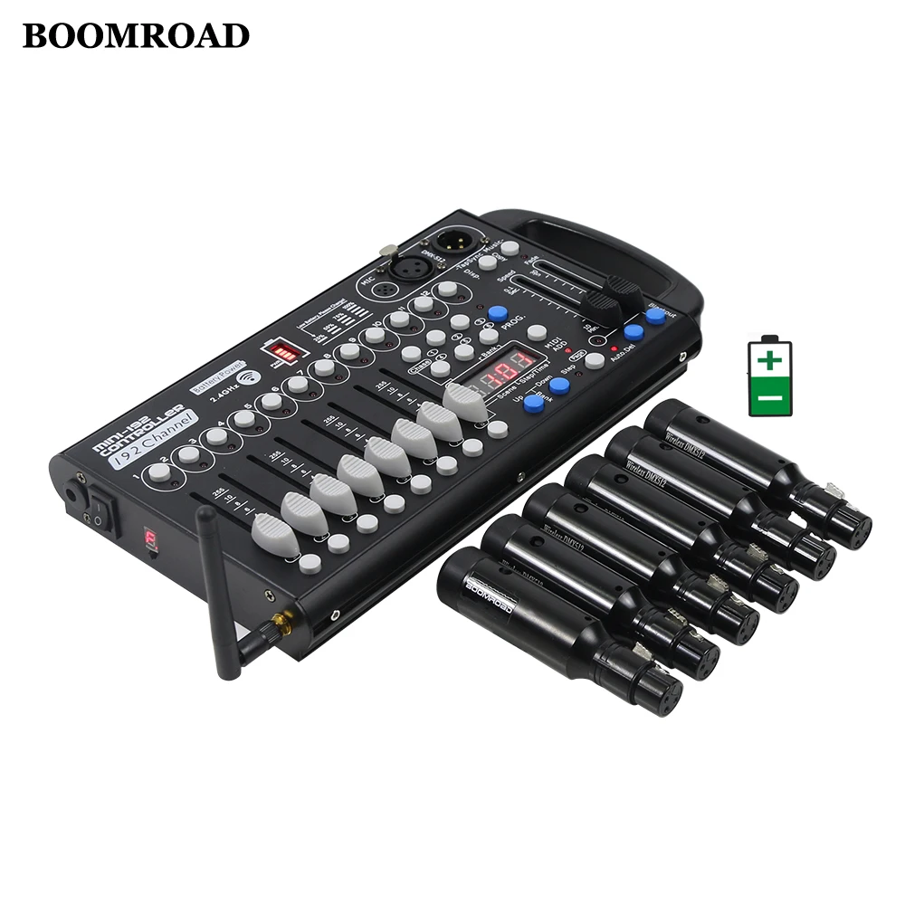Беспроводной контроллер Dmx 192 каналов перезаряжаемый беспроводной DMX512 приемник