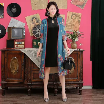 

Sleeveless Mandarin Collar Cheongsam For Women Solid Colour High Split Qipao Sexy Evening Party Dress 2PCS Large Size 3XL 4XL