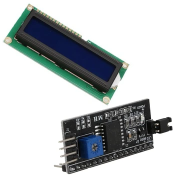 

IIC I2C TWI SPI Interface Board Module PCF8574T for Arduino 1602 LCD 2004 LED & 16-Character X 2-Line LCD Module Character Displ