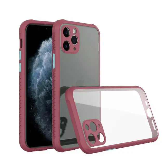 Anti-Fall Clear Case for iPhone 11 Pro Max 11Pro X XR XS Max Hard Case For iPhone 6 6S 7 8 Plus SE 2020 Case Transparent Cover 9