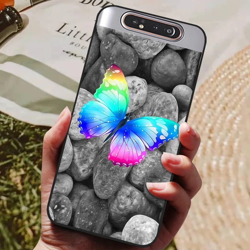 For Samsung A80 Case Silicon Back Cover Phone Case For Samsung Galaxy A80 Cases for Galaxy A 80 A805F A805 Soft bumper Funda flip cover Cases & Covers