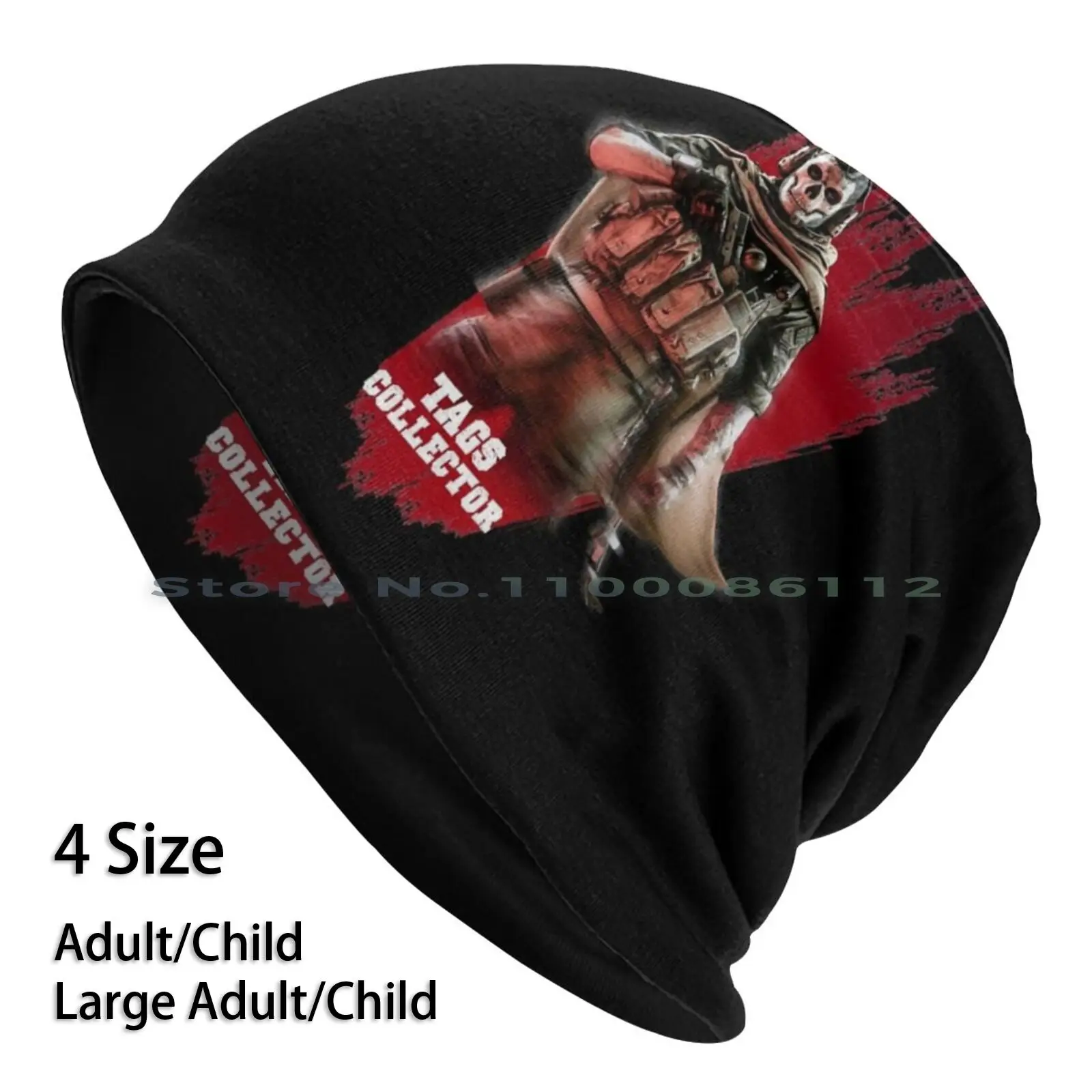 Tag Collector Berretti Knit Hat Tag Collector Mw Warzone Modern Warwar Modern Warm Ghost Mw Skull Play Pc Game Pc Gaming