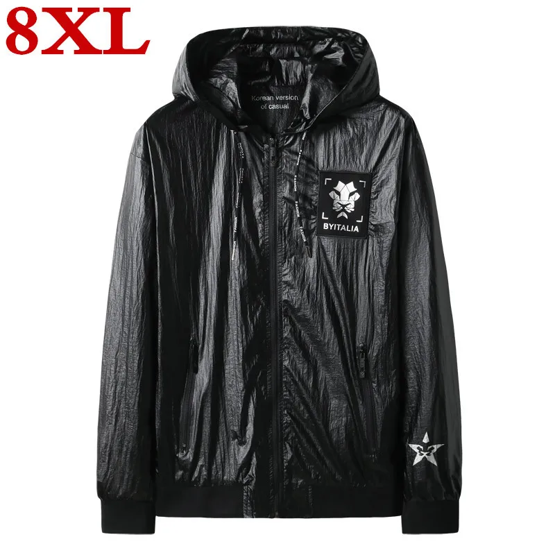 plus size 8XL 7XL 6XL Men's High quality windbreaker Spring And Autumn New Trends Casual Handsome Large Size Jacket | Мужская одежда