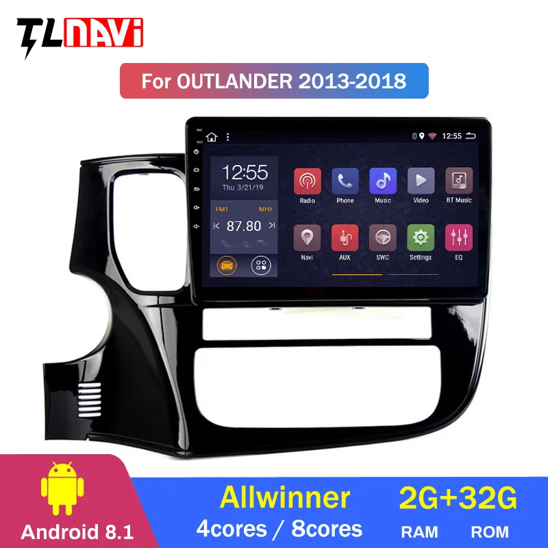 Top Android car dvd gps multimedia player For Mitsubishi Outlander xl 3 car dvd navigation radio video audio player 1