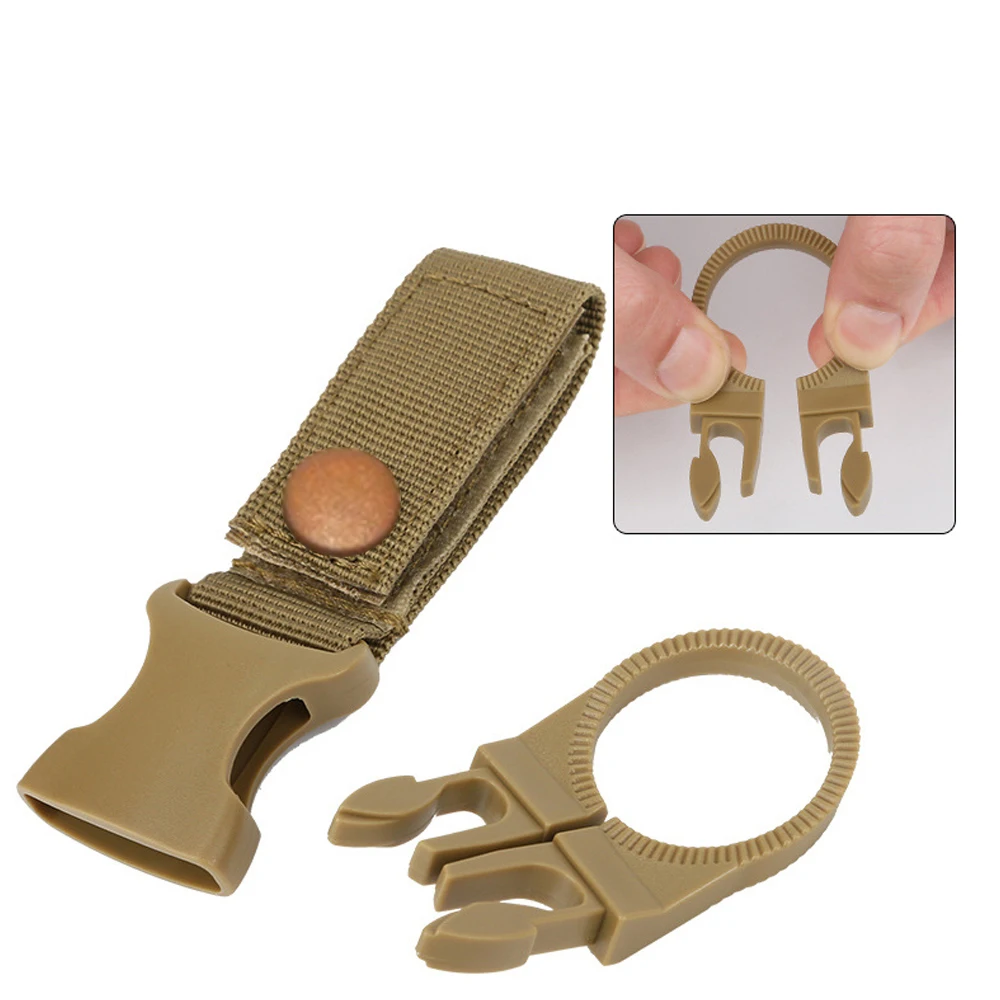Carabiner Water Bottle Buckle Holder Nylon Webbing Backpack Hanger Outdoor Hike Camp Clip Hang Clasp 4 Colors climbing carabiner