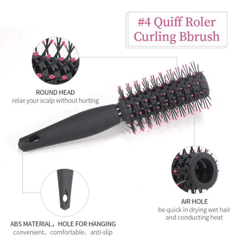 Роликовая щетка антистатический Массажер для кожи головы стимулирующий нескользящий бигуди для волос гребни для завивки волос