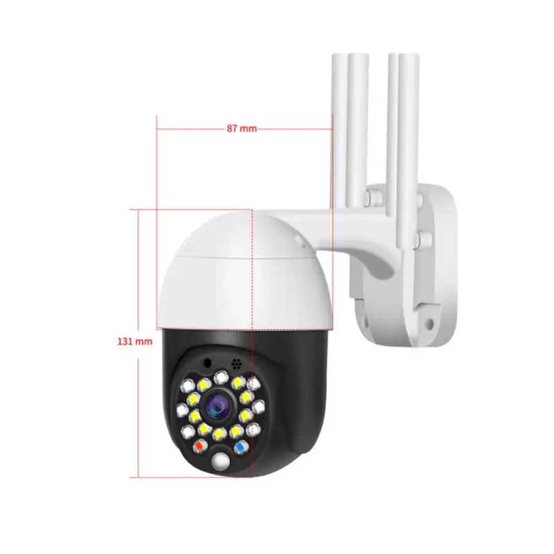 Беспроводная Wi-Fi IP камера HD 1080P ночное видение 2MP PTZ наружная внутренняя камера s Водонепроницаемая 200 Вт Пиксельная сетевая камера наблюдения