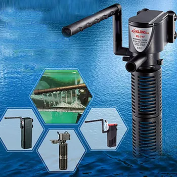 

3 In 1 Internal Aquarium Filter Oxygen Submersible Water Pump For Fish Tank Pond Aquarium Filter Accessory water pumps drop ship