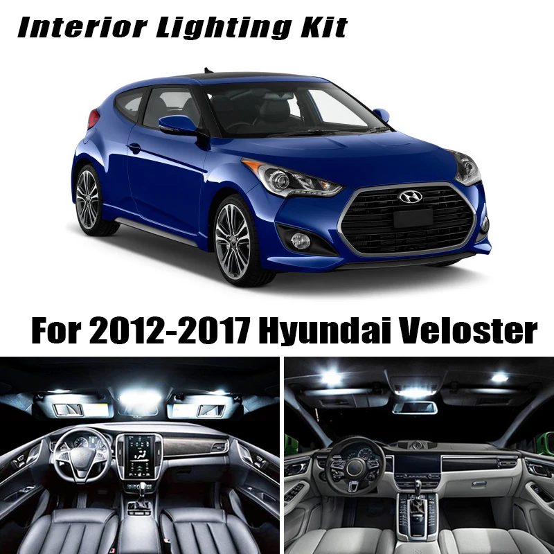 8 шт. посылка льные светодиодные лампы для Hyundai Veloster 2012-2017 | Автомобили и мотоциклы