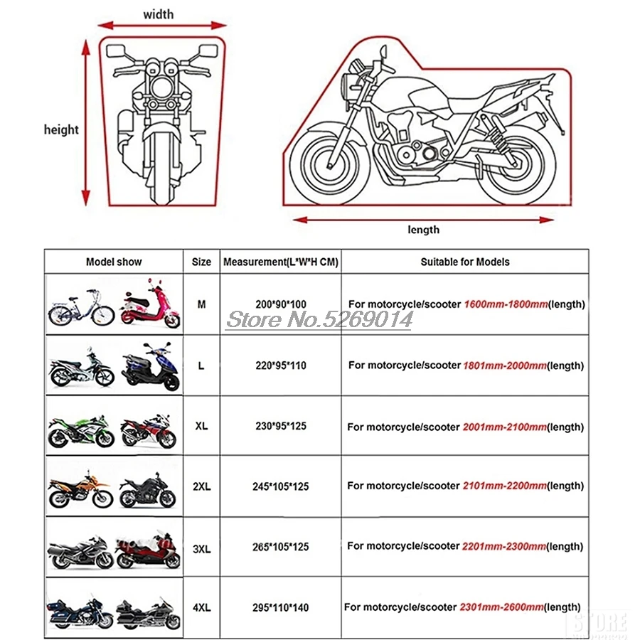 Крышка мотоцикла УФ анти водонепроницаемый для Harley крышка Quad водонипроницаемый клад мотоциклетный чехол для Honda Shadow велосипед дождь пылезащитный чехол