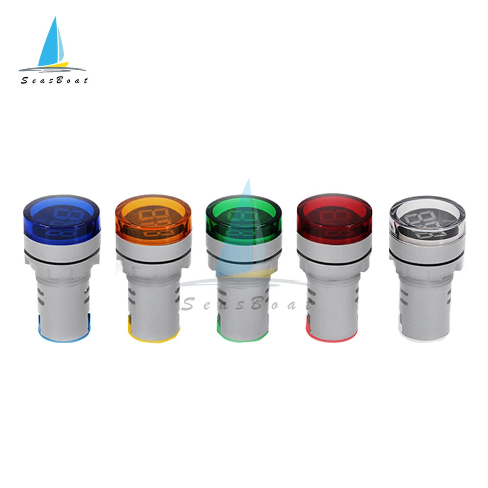 22MM AC60-500V 3 Color LED Voltmeter Voltage Meter Indicator Pilot Light DIY 22MM AC60-500V 3 Color LED Voltmeter Voltage Meter Indicator Pilot Light DIY