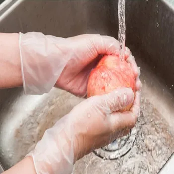 

100 Pcs / box Disposable PVC Gloves Food Baking Cleaning Dental Beauty Salon Gloves Waterproof And Oil Proof Guanti monouso