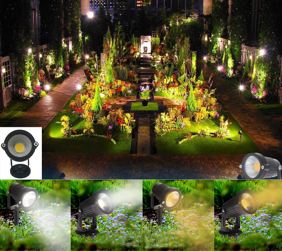 9W 12W 15W LED Waterproof Spot Light Outdoor Garden Lawn Landscape Path Lamp 