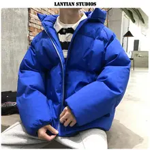 LT STURIDOS, мужские и женские зимние куртки,, корейский стиль, с буквенным принтом, мужские теплые парки с капюшоном, пальто, пара, Повседневная плотная одежда